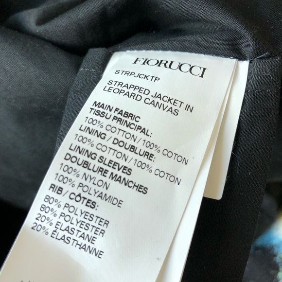FIORUCCI Leopard Canvas Strapped Jacket - Picture 6 of 7
